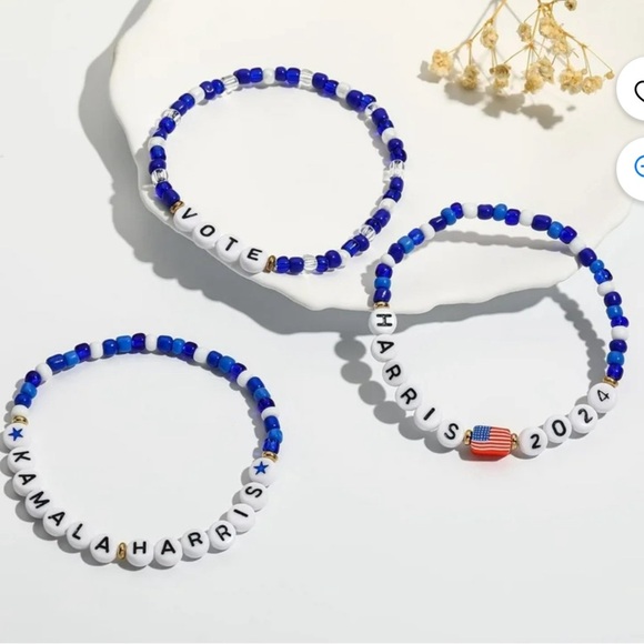 Kamala Harris 2024 Flag Friendship Bracelets - Picture 5 of 14